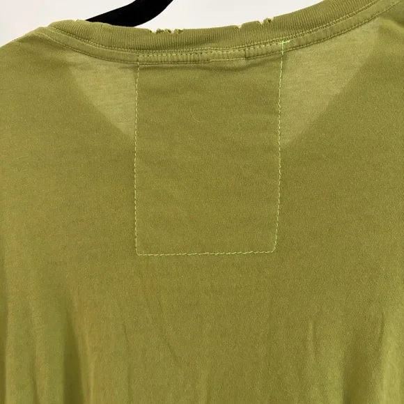Super Rare Aviator Nation Olive Green Tee with Vibrant Wave Graphic SM - Picture 8 of 10
